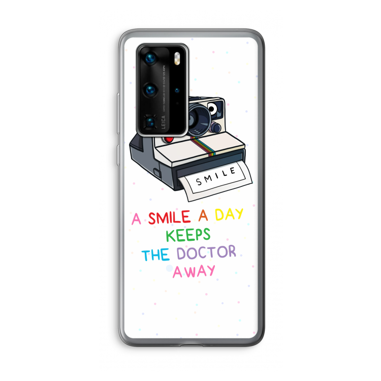 Smile: Huawei P40 Pro Transparant Hoesje