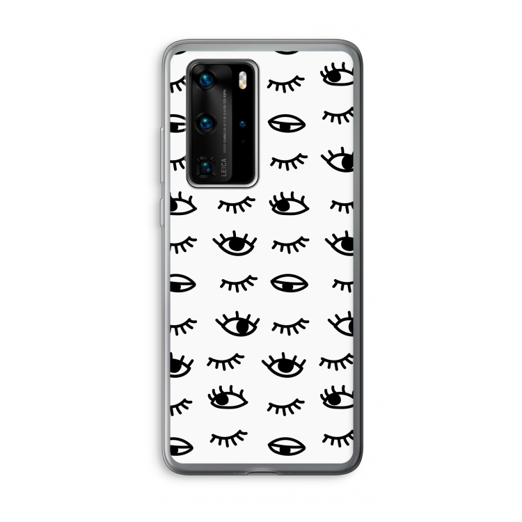 Eye pattern #2: Huawei P40 Pro Transparant Hoesje