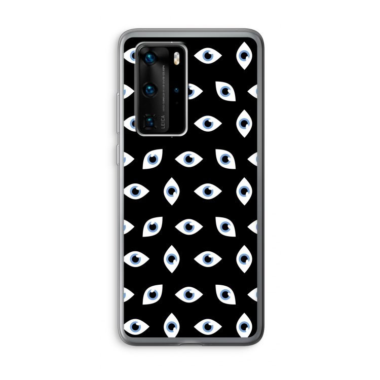 Eyes pattern: Huawei P40 Pro Transparant Hoesje