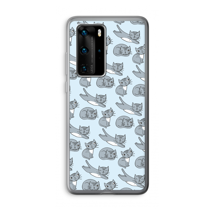 Poezen: Huawei P40 Pro Transparant Hoesje