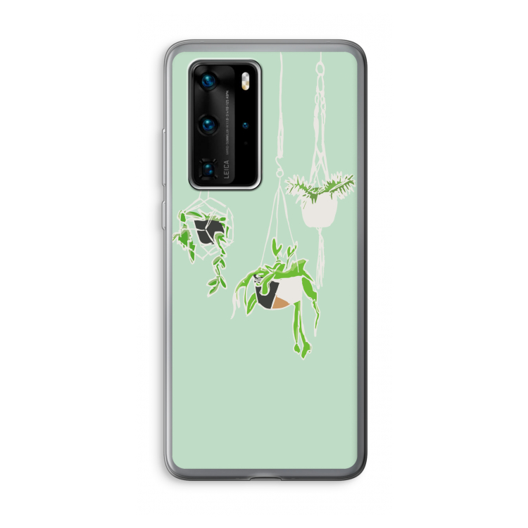 Hang In There: Huawei P40 Pro Transparant Hoesje