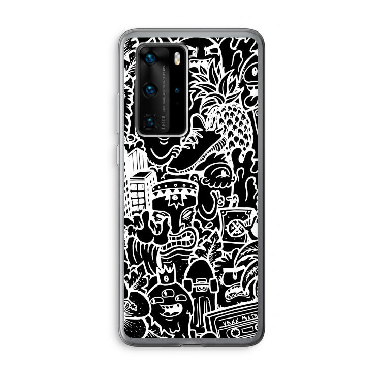 Vexx Black Mixtape: Huawei P40 Pro Transparant Hoesje