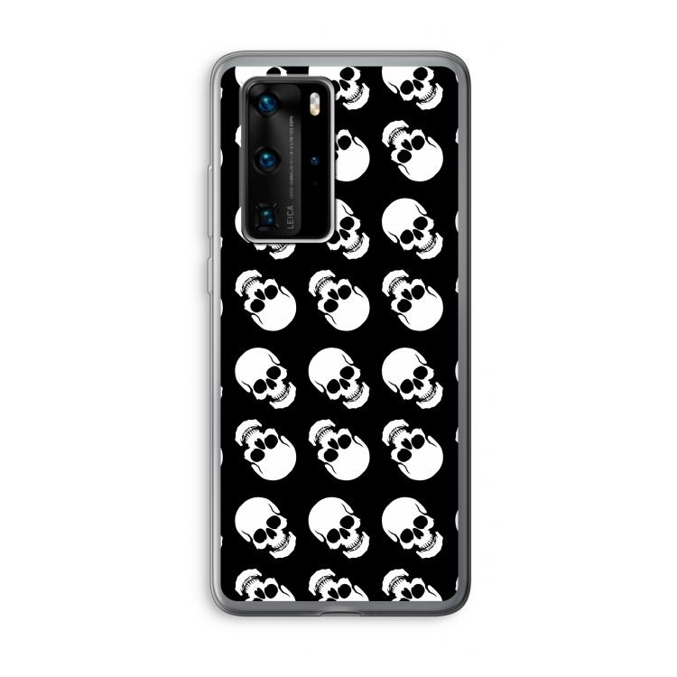 Musketon Skulls: Huawei P40 Pro Transparant Hoesje