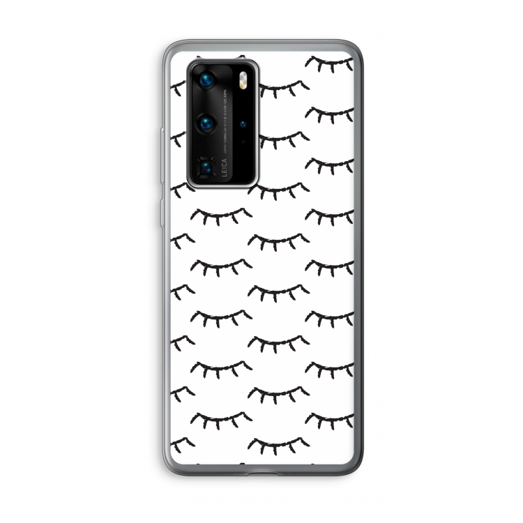 Wimpers: Huawei P40 Pro Transparant Hoesje