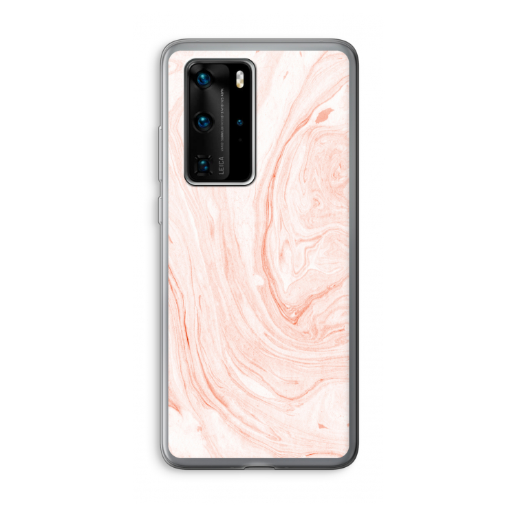 Peach bath: Huawei P40 Pro Transparant Hoesje