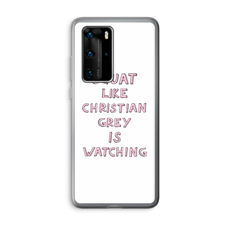 Christian Grey: Huawei P40 Pro Transparant Hoesje