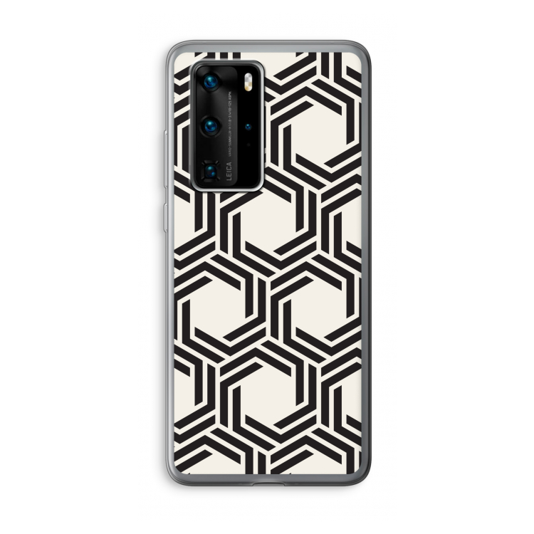 Geometrisch patroon: Huawei P40 Pro Transparant Hoesje