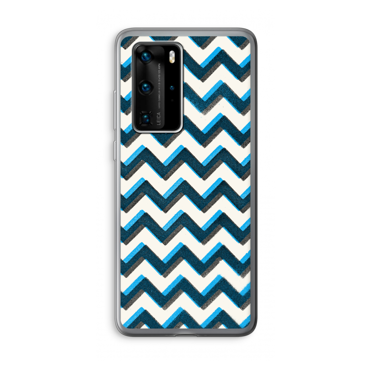 Onderbroken lijn: Huawei P40 Pro Transparant Hoesje