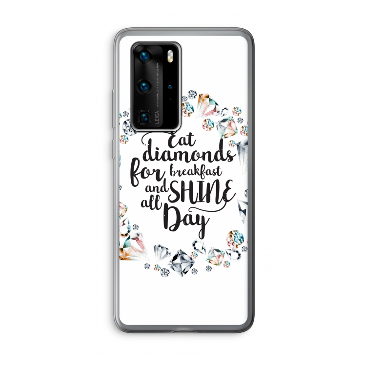 Diamonds: Huawei P40 Pro Transparant Hoesje