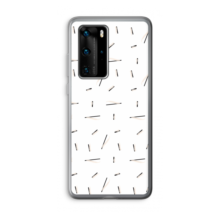 Hipster stripes: Huawei P40 Pro Transparant Hoesje