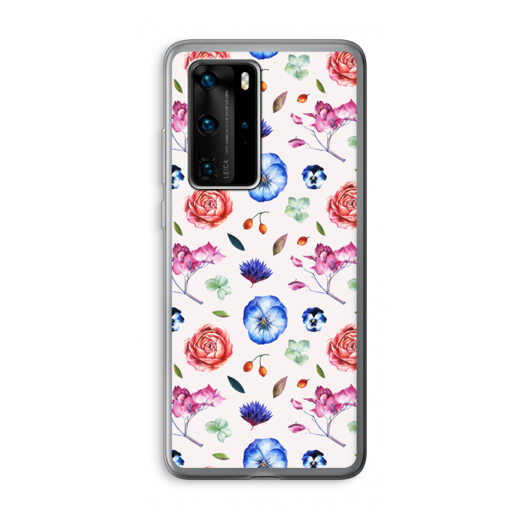 Bloemetjes: Huawei P40 Pro Transparant Hoesje