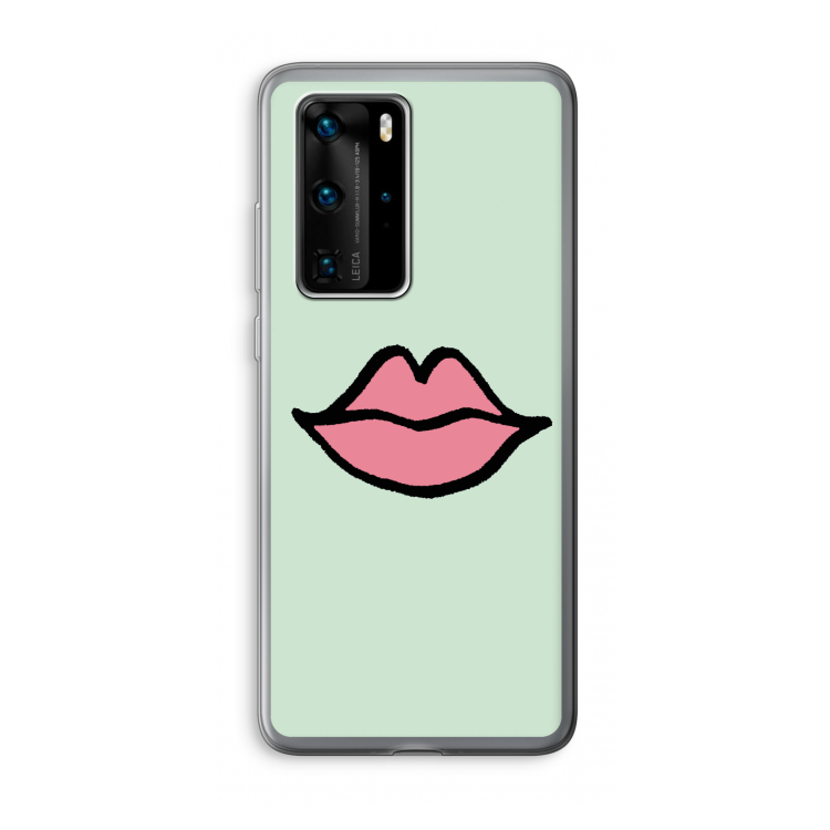 Kusje: Huawei P40 Pro Transparant Hoesje