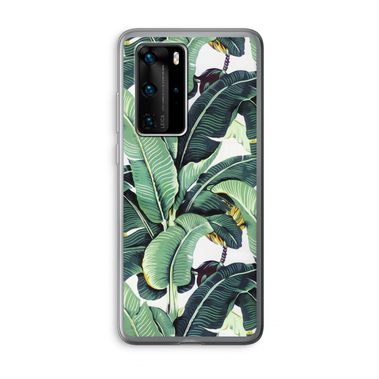 Bananenbladeren: Huawei P40 Pro Transparant Hoesje