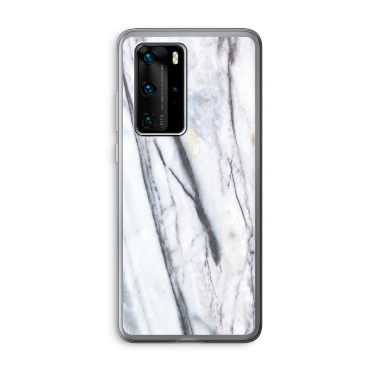 Gestreepte marmer: Huawei P40 Pro Transparant Hoesje