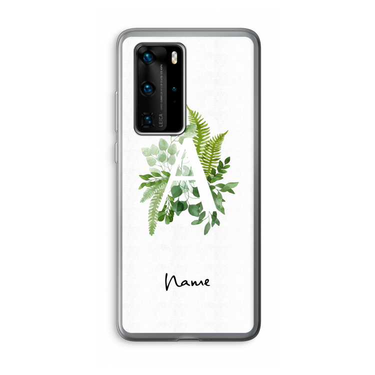 Green Brush: Huawei P40 Pro Transparant Hoesje