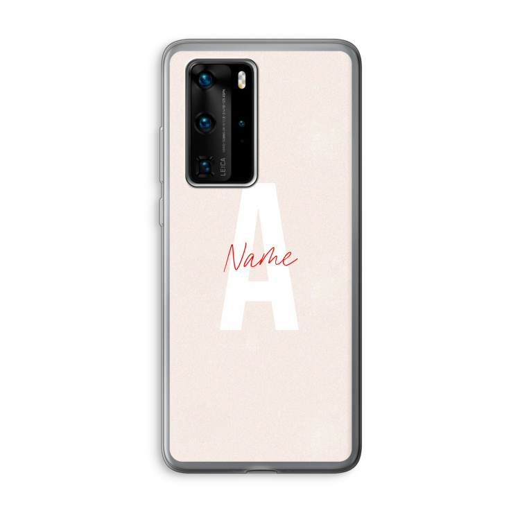 Strawberry Milkshake: Huawei P40 Pro Transparant Hoesje
