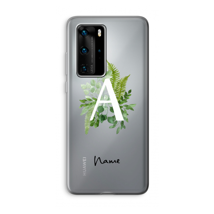 Green Brush: Huawei P40 Pro Transparant Hoesje