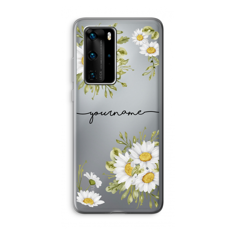 Daisies: Huawei P40 Pro Transparant Hoesje