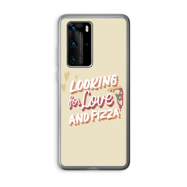Pizza is the answer: Huawei P40 Pro Transparant Hoesje