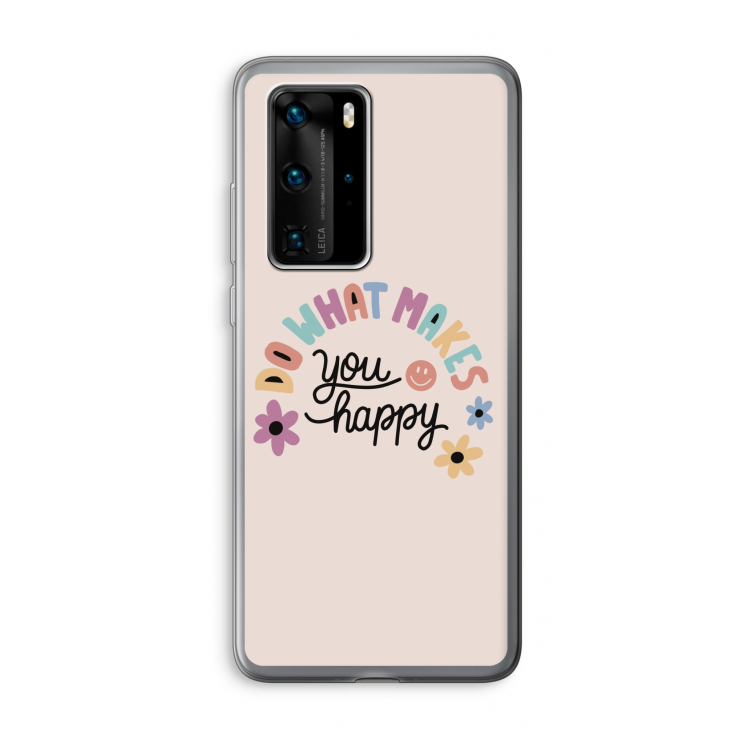 Happy days: Huawei P40 Pro Transparant Hoesje