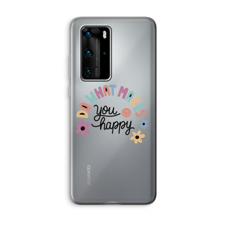 Happy days: Huawei P40 Pro Transparant Hoesje
