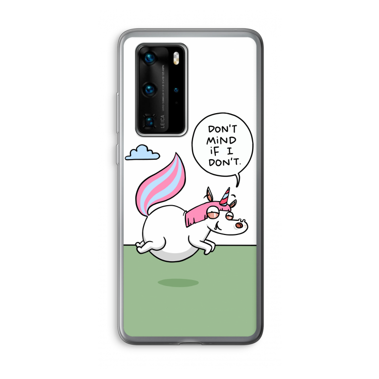 Unicorn: Huawei P40 Pro Transparant Hoesje