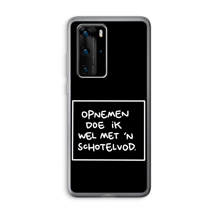 Schotelvod: Huawei P40 Pro Transparant Hoesje
