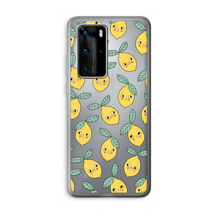 Citroenen: Huawei P40 Pro Transparant Hoesje