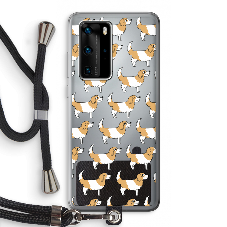 Doggy: Huawei P40 Pro Transparant Hoesje met koord