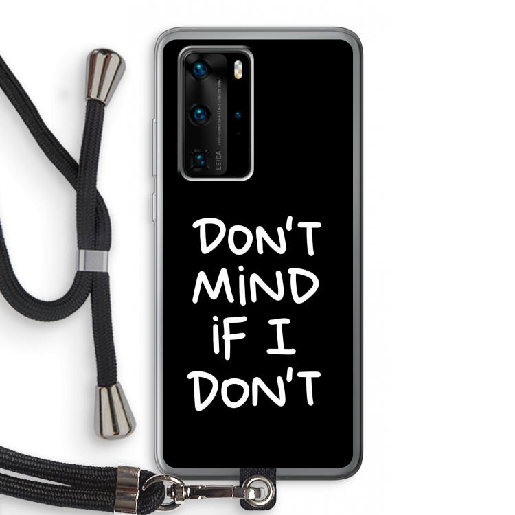 Don't Mind: Huawei P40 Pro Transparant Hoesje met koord