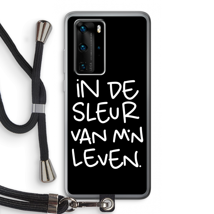 De Sleur: Huawei P40 Pro Transparant Hoesje met koord