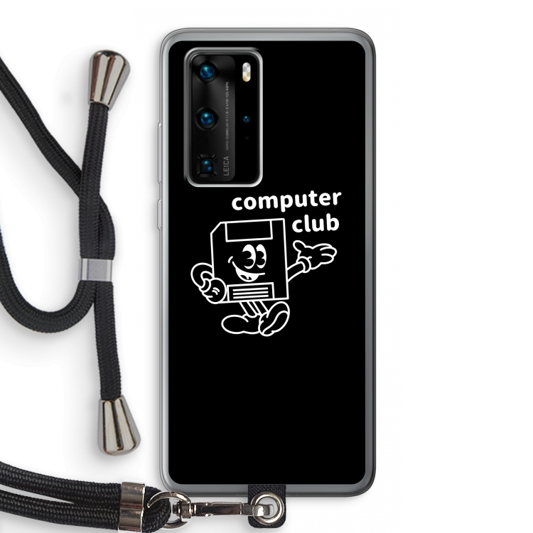 Floppyhead: Huawei P40 Pro Transparant Hoesje met koord