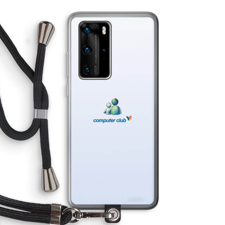 MSN: Huawei P40 Pro Transparant Hoesje met koord