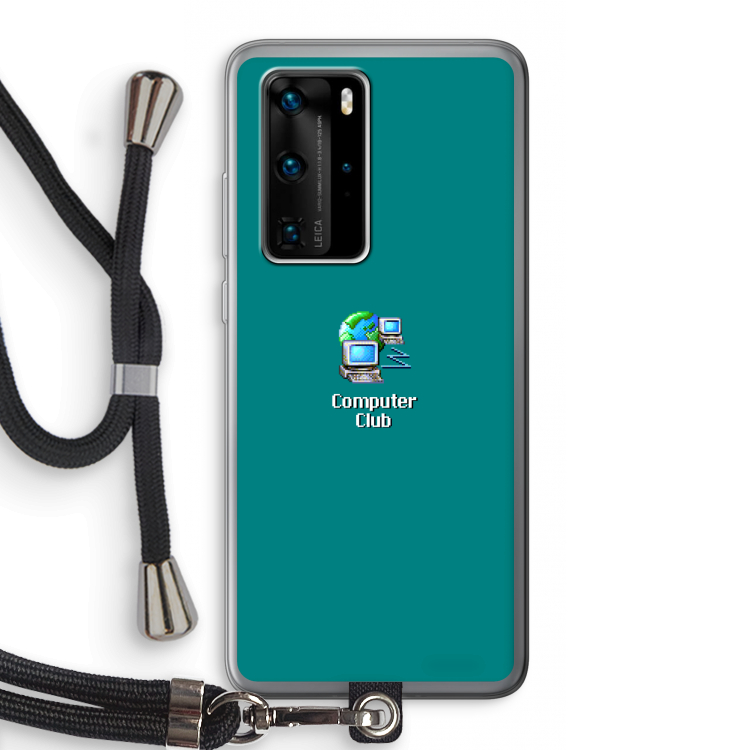 Win98: Huawei P40 Pro Transparant Hoesje met koord