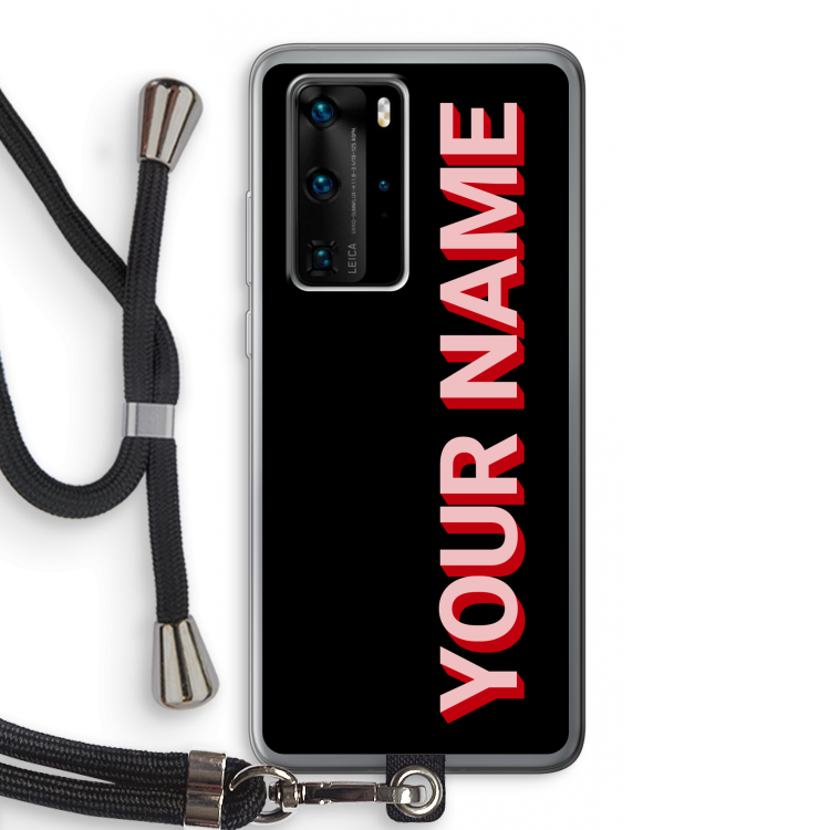 Namecase: Huawei P40 Pro Transparant Hoesje met koord