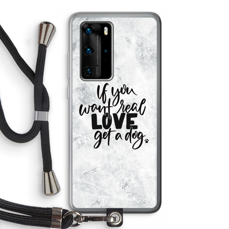 Partner in crime: Huawei P40 Pro Transparant Hoesje met koord
