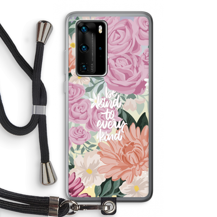 Kindness matters: Huawei P40 Pro Transparant Hoesje met koord