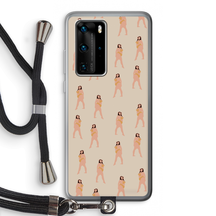 You're so golden: Huawei P40 Pro Transparant Hoesje met koord