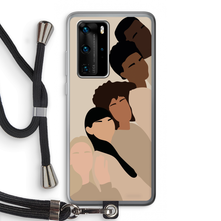 Sweet creatures: Huawei P40 Pro Transparant Hoesje met koord