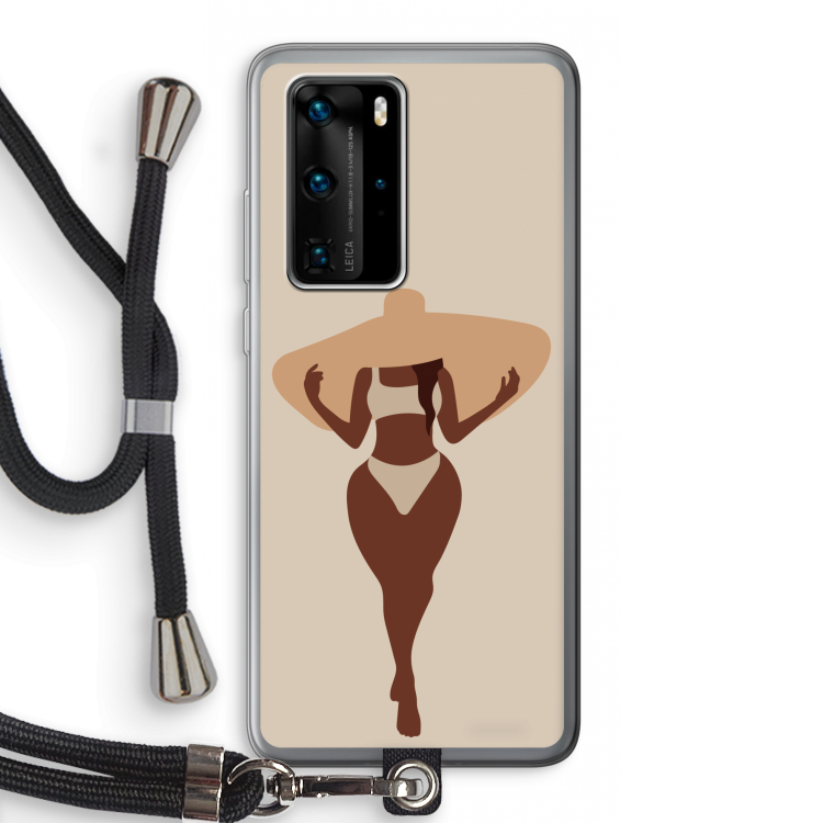 Let's get salty: Huawei P40 Pro Transparant Hoesje met koord