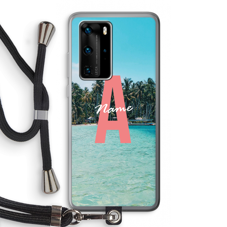 Pacific Dream: Huawei P40 Pro Transparant Hoesje met koord
