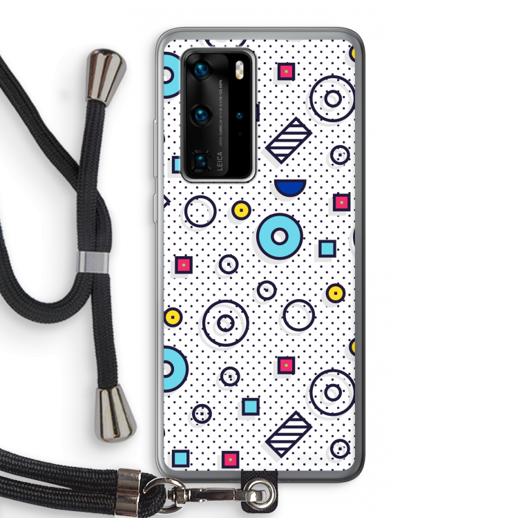 8-bit N°9: Huawei P40 Pro Transparant Hoesje met koord