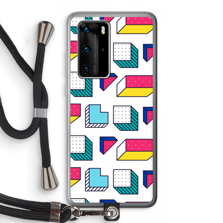 8-bit N°7: Huawei P40 Pro Transparant Hoesje met koord