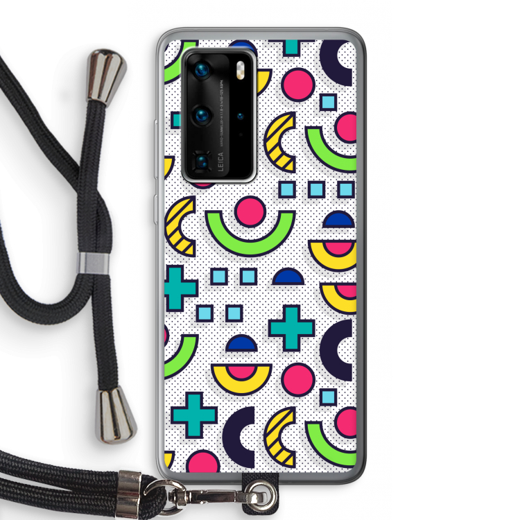 8-bit N°6: Huawei P40 Pro Transparant Hoesje met koord
