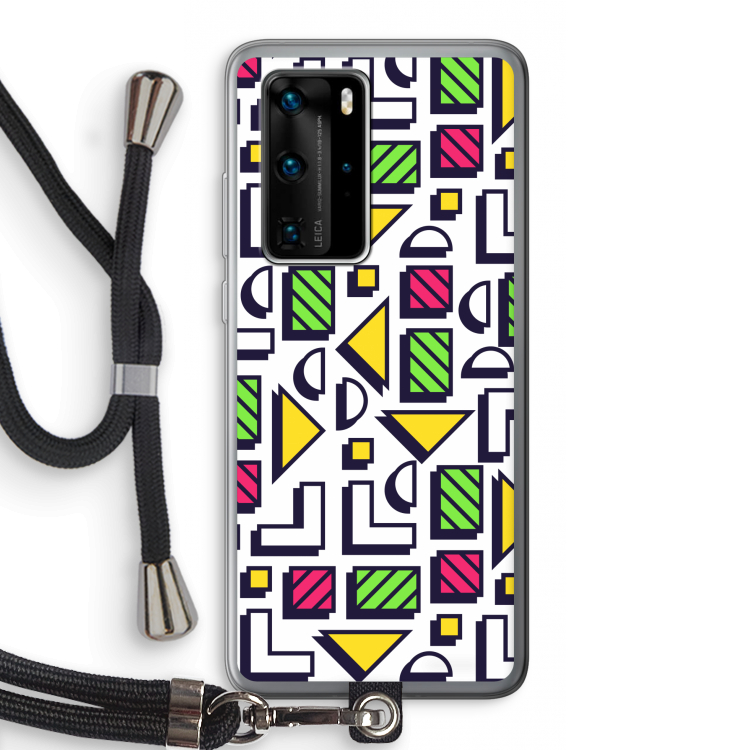 8-bit N°4: Huawei P40 Pro Transparant Hoesje met koord