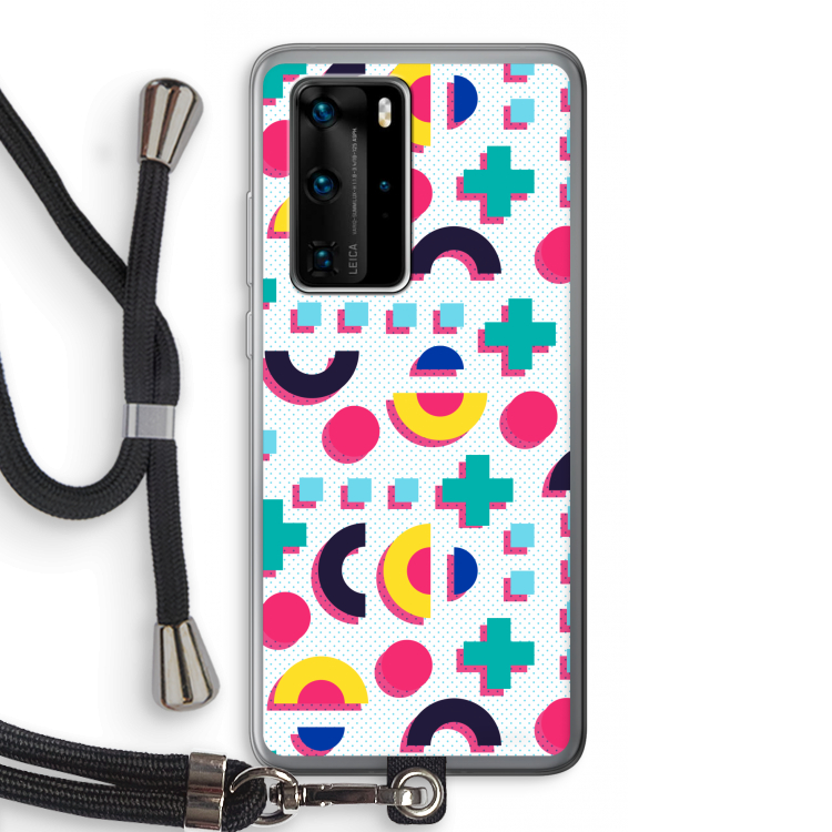 8-bit N°2: Huawei P40 Pro Transparant Hoesje met koord