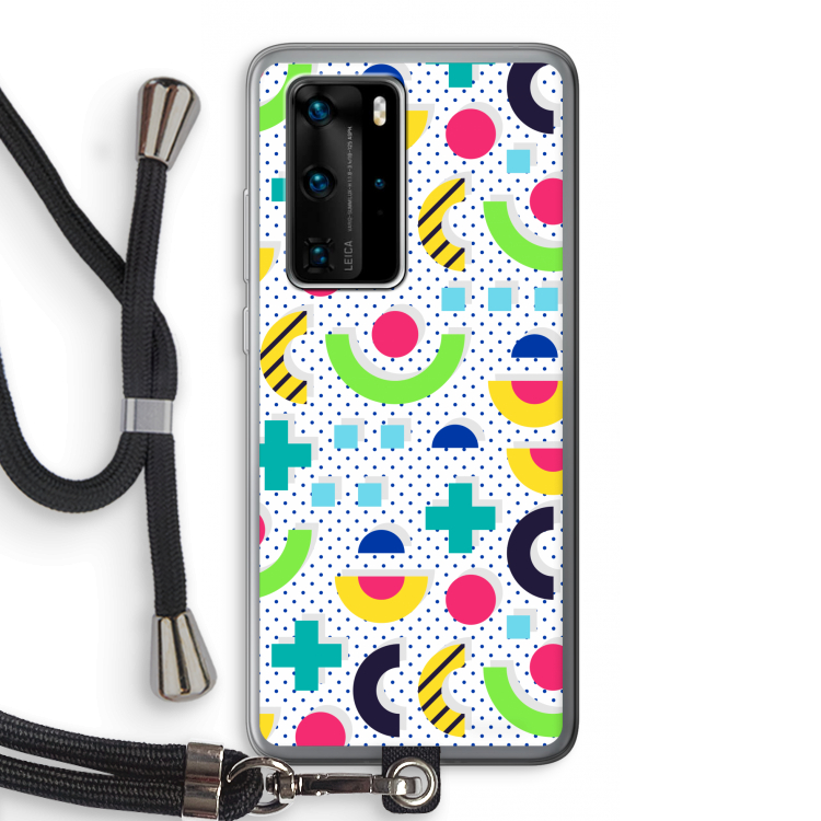8-bit N°1: Huawei P40 Pro Transparant Hoesje met koord