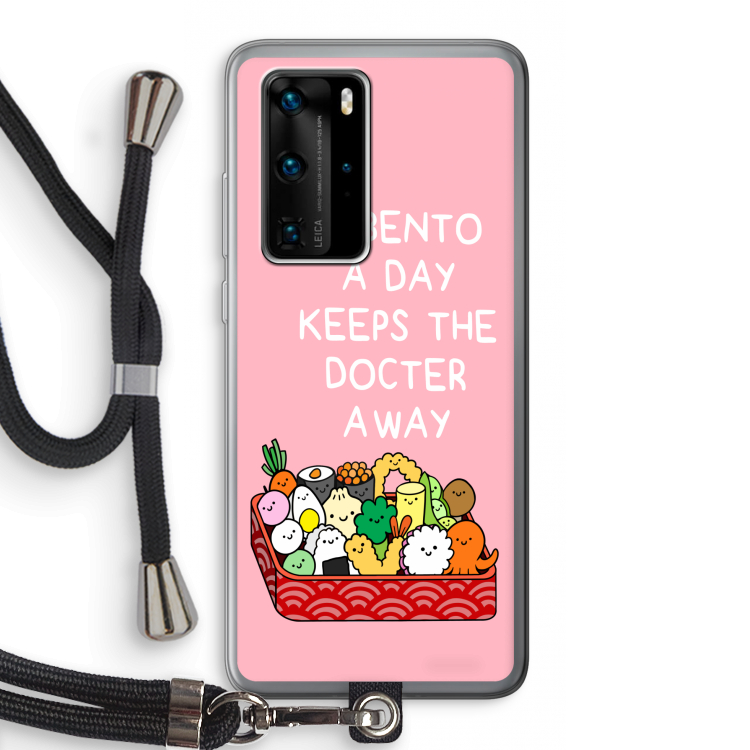 Bento a day: Huawei P40 Pro Transparant Hoesje met koord