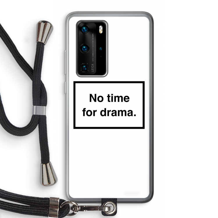 No drama: Huawei P40 Pro Transparant Hoesje met koord