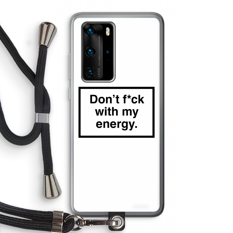 My energy: Huawei P40 Pro Transparant Hoesje met koord